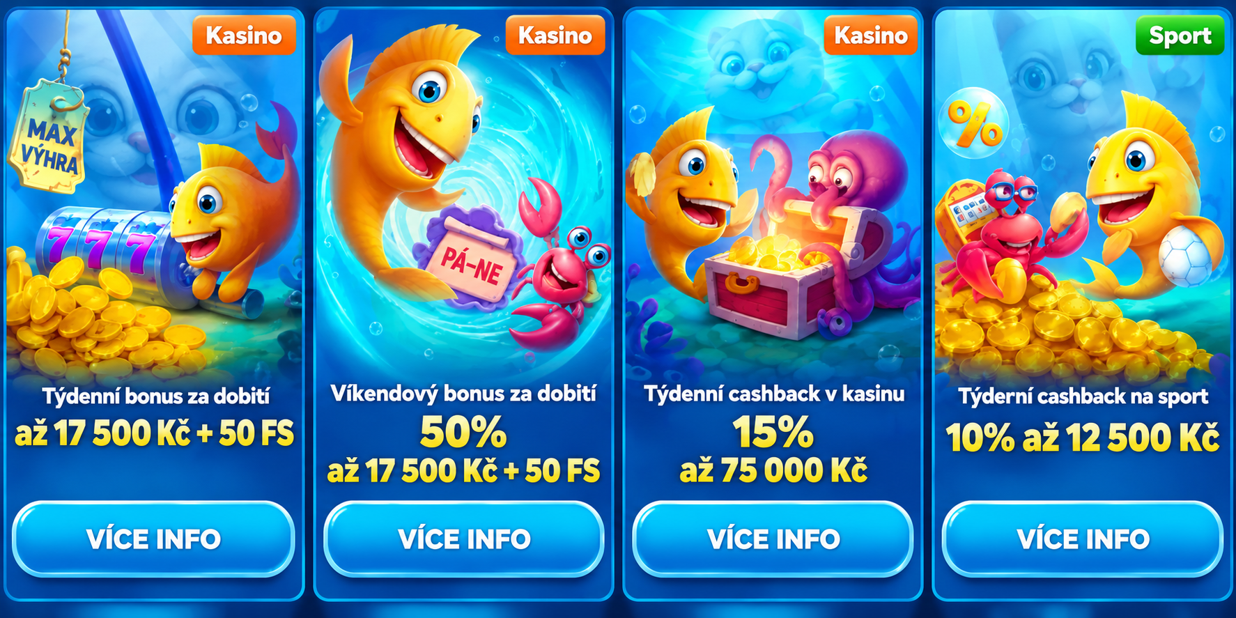 Colorful Spinfin casino bonus banner